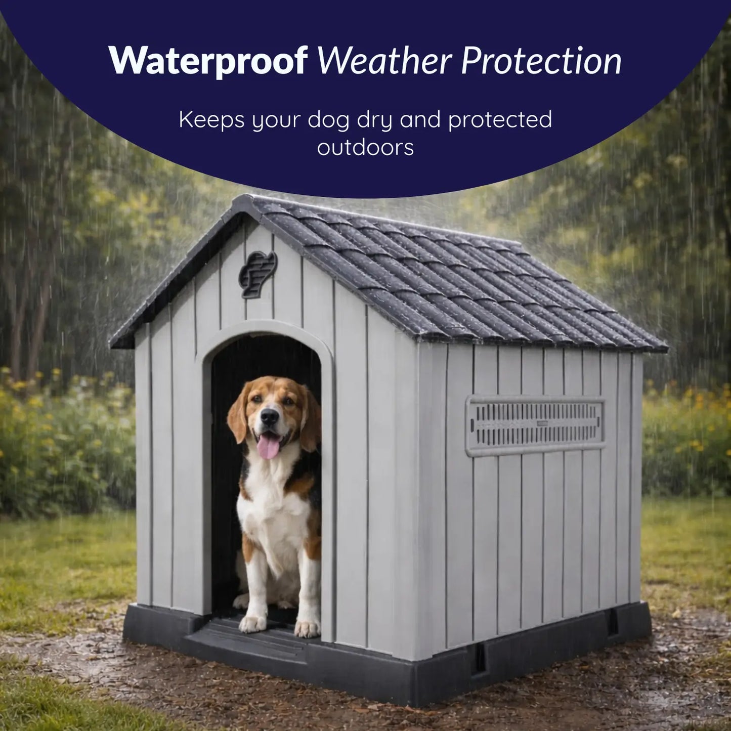 MrFluffyFriend™ - All-Weather Outdoor Dog House