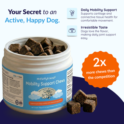 MrFluffyFriend™ - Mobility Support Chews - Natural Hip & Joint Support