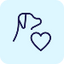 Clothing with heart icon